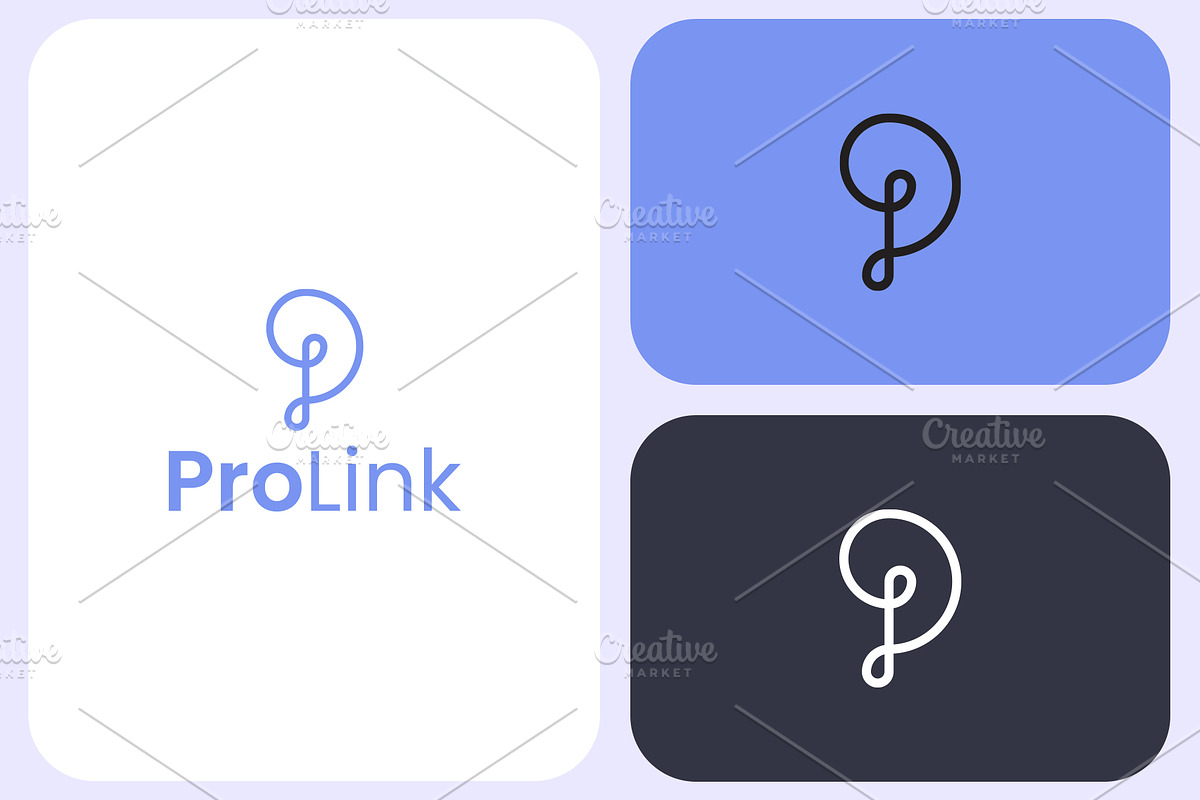 Letter P - Pro Link Logo Template, a Branding & Logo Template by Graplick (Photo 2 of 3)