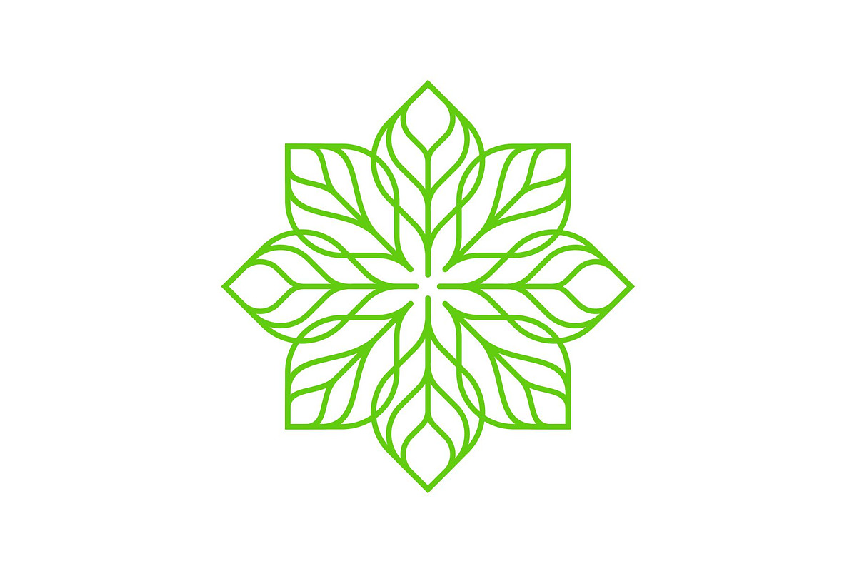 Flower and Leaf Line Art Logo, a Branding & Logo Template by Buqancreative (Photo 2 of 5)