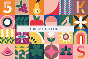 Mosaic Geometrics Shapes & Patterns, a Graphic by Paper Flowers Studio (Thumbnail 4 of 8)