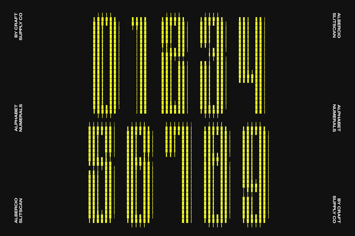Albercio Slitscan, a Sans Serif Font by Craft Supply Co. (Photo 4 of 8)