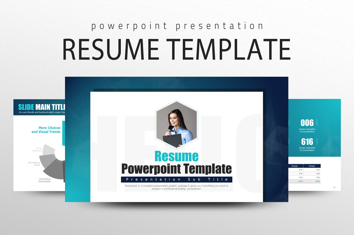 Resume PowerPoint Template, a Presentation Template by Good Pello