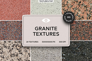 20 Seamless Granite Texture Pack