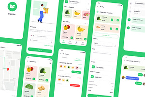 Organico Grocery App UI KIT