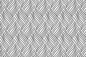 Black and white woven lines pattern