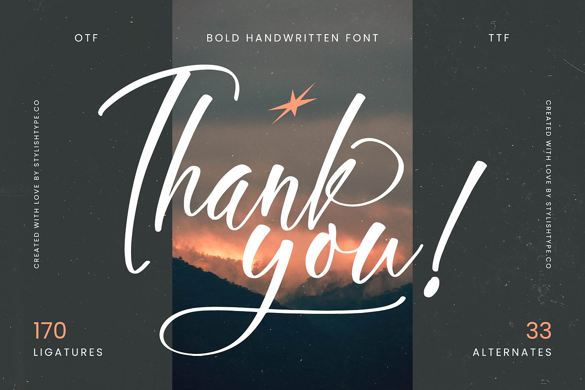 Skyerting Bold Handwritten Font, a Script Font by stylishtype.co (Photo 20 of 20)