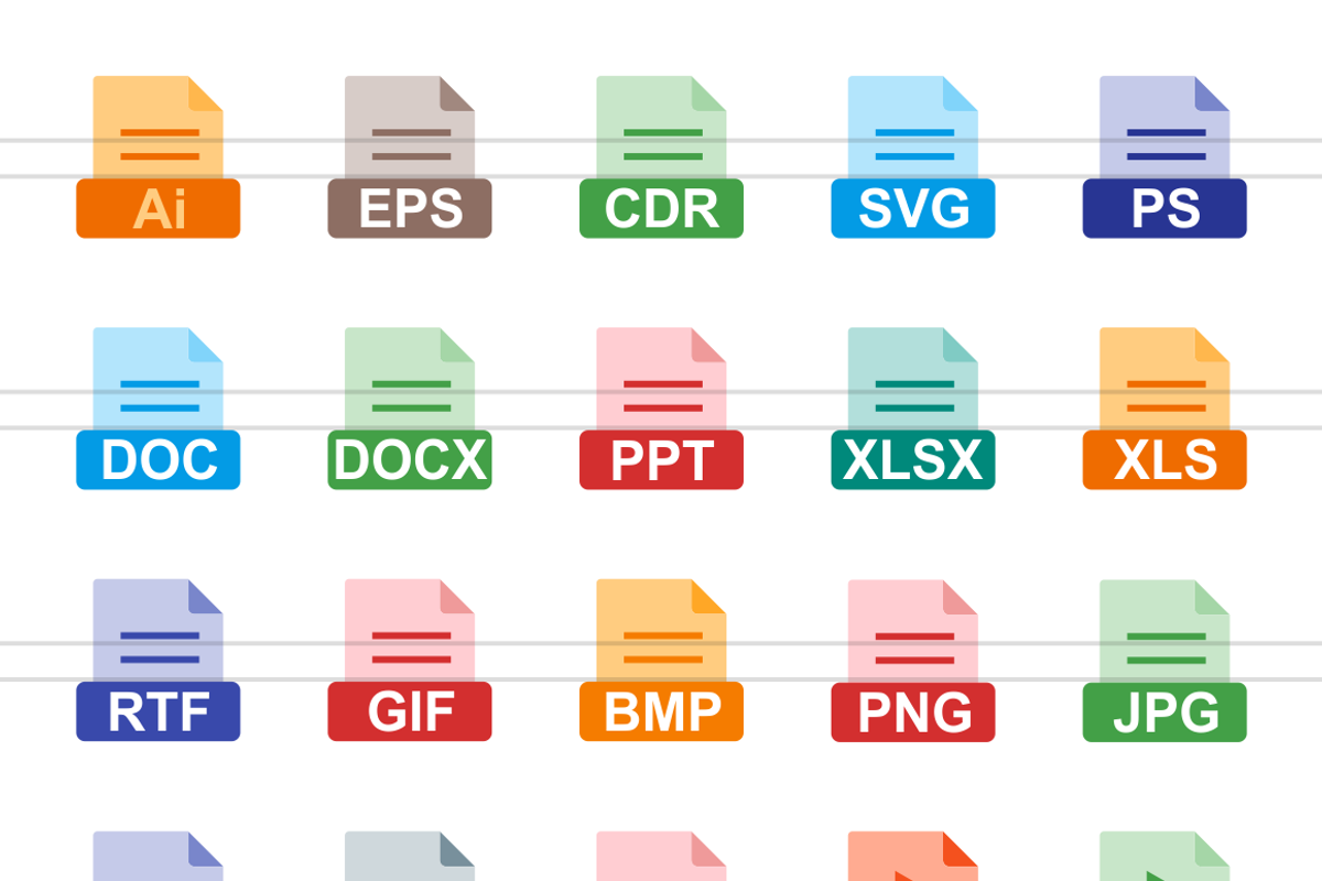 148 Files & Folders Flat Icons, an Outline Icon by IconBunny (Photo 2 of 6)