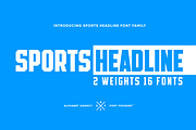 SPORTS HEADLINE FONT BUNDLE, a Sans Serif Font by Alphabet Agency (Thumbnail 2 of 11)