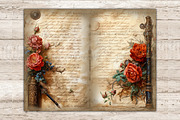 Old Letter Junk Journal Pages, a Decorative Illustration by GlamArtZhanna (Thumbnail 6 of 10)