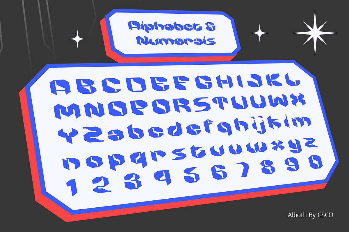 Alboth – Futuristic Typeface, a Sans Serif Font by Craft Supply Co. (Photo 7 of 8)