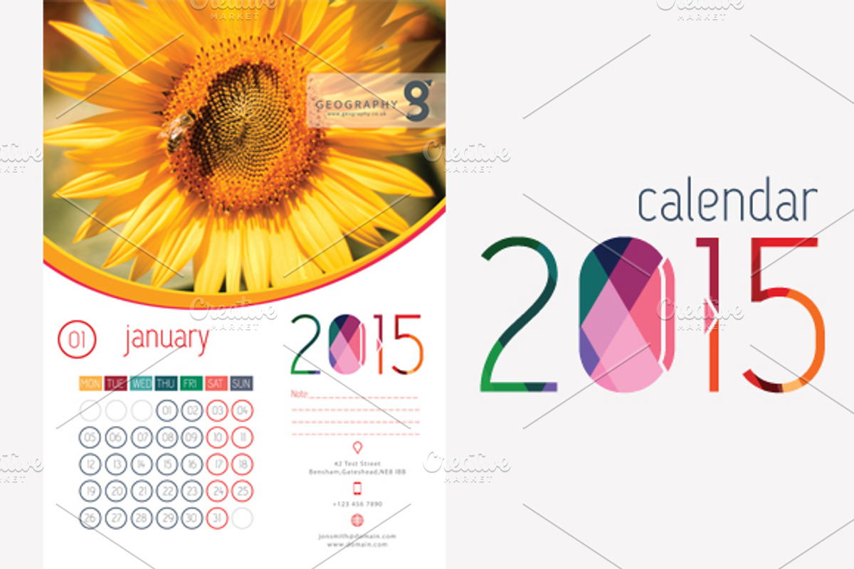 Calendars 2015, a Stationery Template by vectorlogo (Photo 1 of 2)