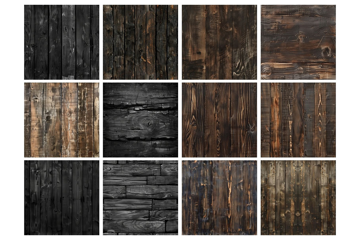 Dark Wood Seamless, an Illustration by Mashimara (Photo 2 of 4)
