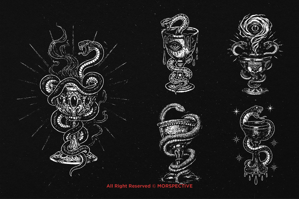 10 Bundle Dark Art Holy Grail Magic, an Illustration by Morspective (Photo 5 of 7)