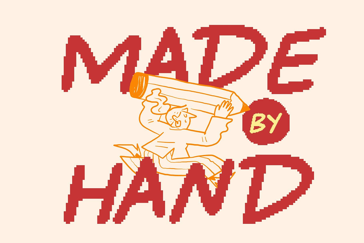 CS Gracila Pixel, a Handwritten Font by Craft Supply Co. (Photo 2 of 8)