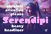 Serendipi - Heavy Headliner, a Sans Serif Font by TypeFaith Fonts (Thumbnail 1 of 13)
