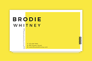 Brodie Whitney Business Card, a Business Card Template by D | S Creative Design (Thumbnail 2 of 5)