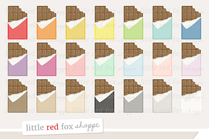 Bitten Chocolate Bar Clipart