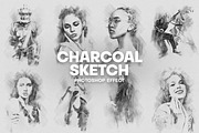 Charcoal Sketch Photoshop Effect, an Action Add-On by Shovajit (Thumbnail 1 of 6)