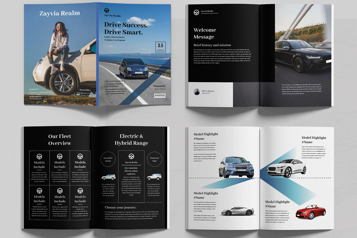Car Product Brochure Template