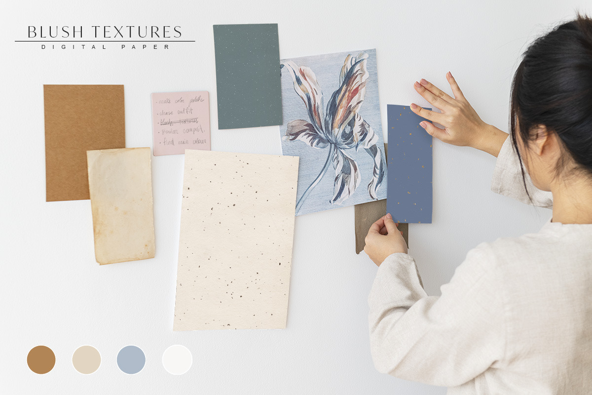 Blush Vintage Dry Flower Textures, a Texture Graphic by NassyArt (Photo 9 of 9)
