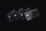 Flying Bank Cards Mockup Set, an Advertising Mockup by mockupatelier (Thumbnail 5 of 9)