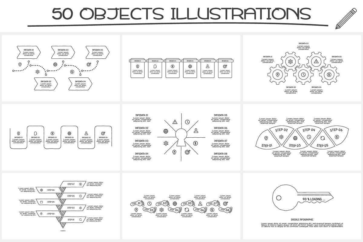 Doodle animated infographics 3, a Presentation Template by Infographics project (Photo 8 of 10)