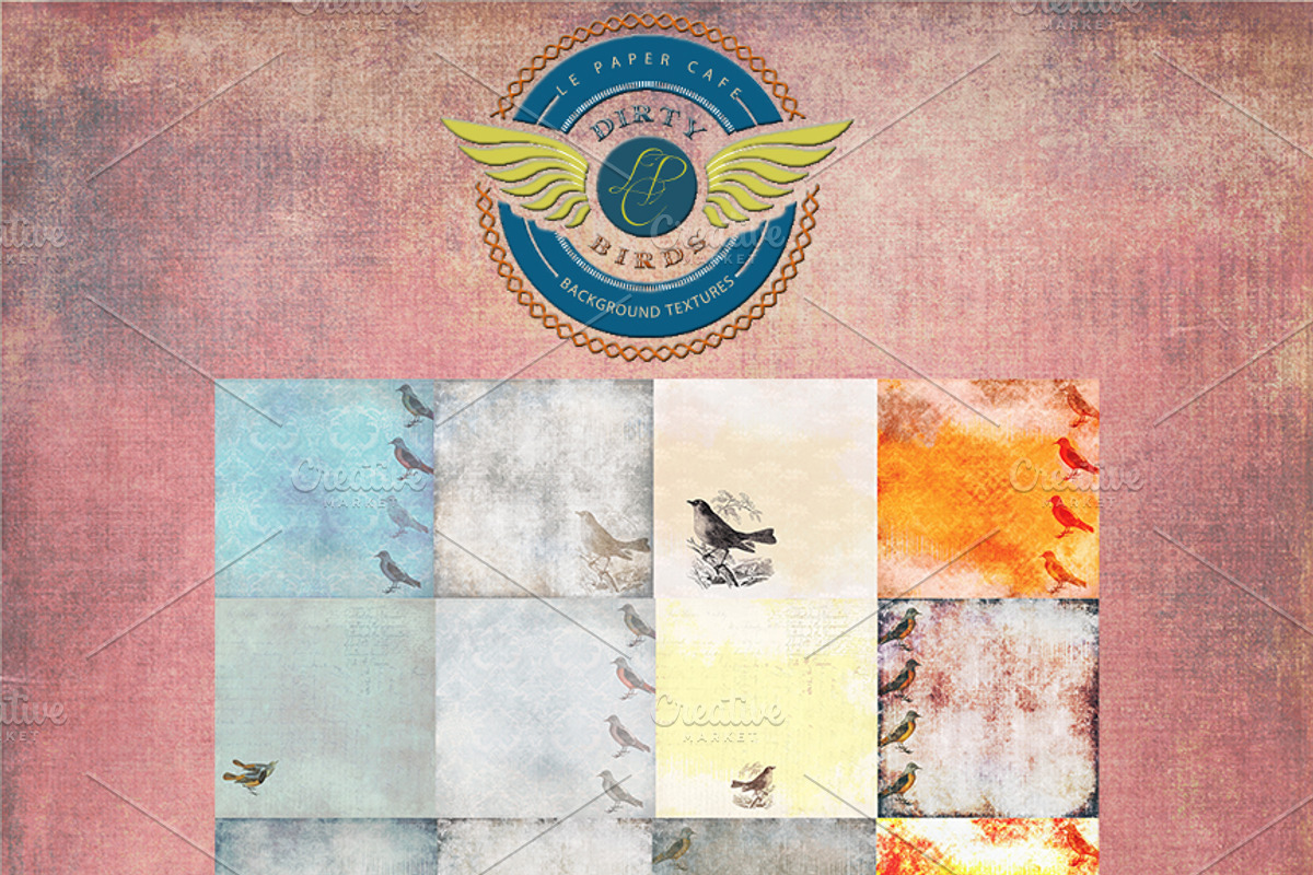 Dirty Birds Background Textures