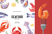 Sea Battle Gouache Illustrations, a Food Illustration by Elena Pimonova (Thumbnail 6 of 10)