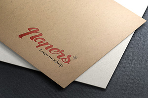 Logo Mockup on Paper Texture, a Product Mockup by Artlogs
