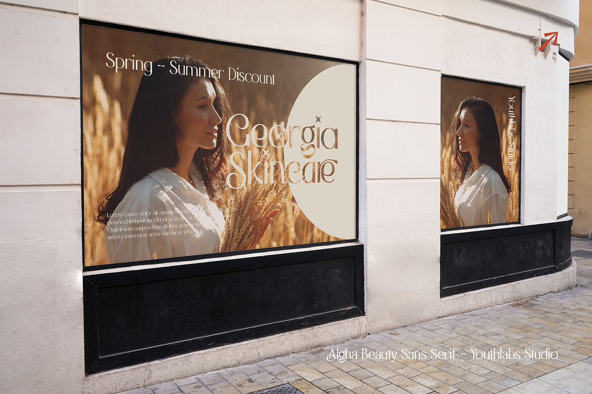 Algha | Beauty Sans Serif, a Sans Serif Font by Youthlabs Studio (Photo 14 of 20)