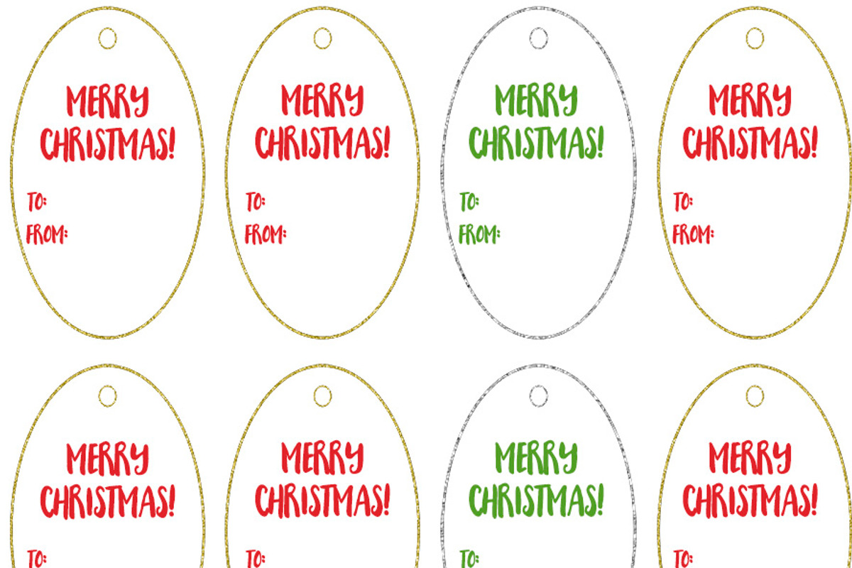 12 Digital Christmas Tags, a Card Template by Art Cascadea (Photo 2 of 2)
