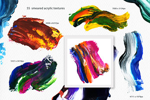 Acrylic Brush Strokes Textures