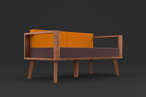 3D Models For Blender 5 Modern Sofas