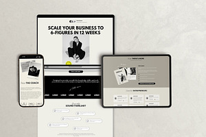 Minimal Landing Page Template Canva