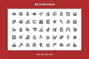 Alternative medicine icons, an Outline Icon by Wencory