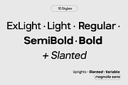 Magnolia Sans Geometric Font Family, a Sans Serif Font by Magnolitype (Thumbnail 2 of 6)