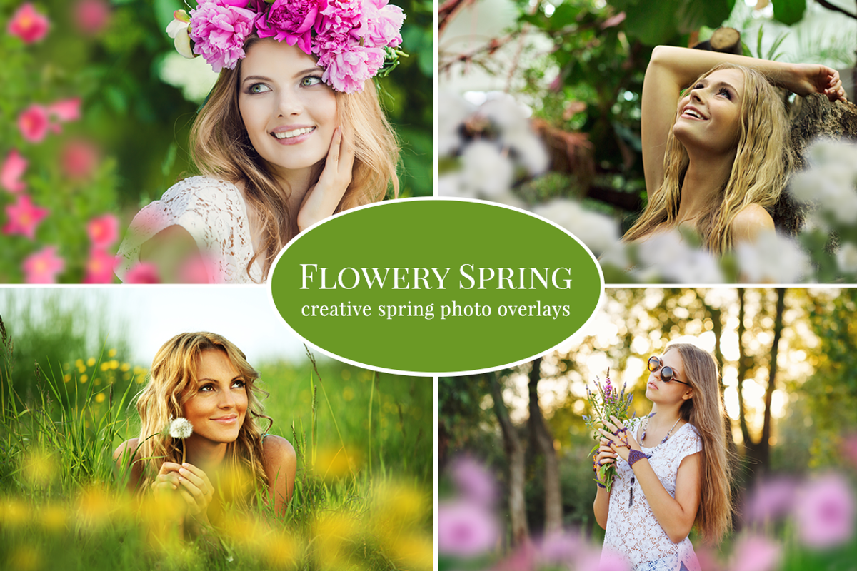 Flowery Spring photo overlays set, an Object Graphic by BrownLeopard (Photo 1 of 7)