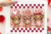 Cute Cow Valentine Png, Highland Cow, an Illustration by Designking (Thumbnail 1 of 6)