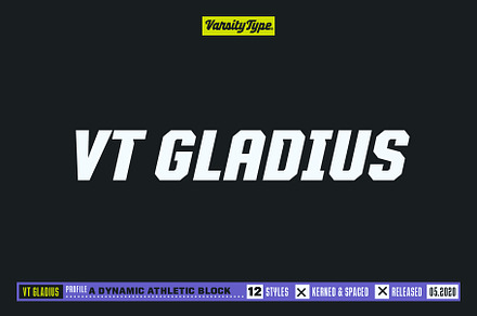 VT Gladius, a Sans Serif Font by VarsityType®