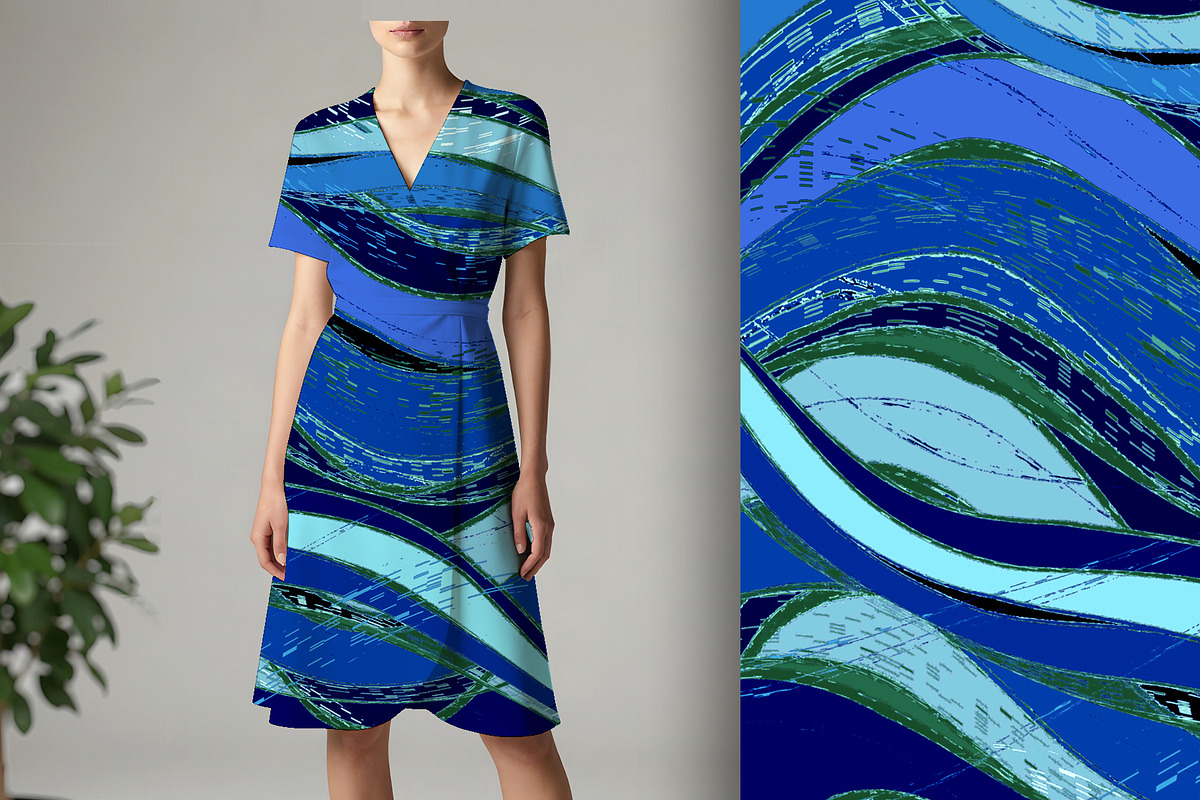 Blue Minerva, a Background Graphic by Sharon Schwalbe (Photo 1 of 7)