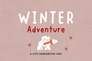 Winter Adventure | Handwritten Font, a Handwritten Font by EGAFontStudio (Thumbnail 1 of 7)