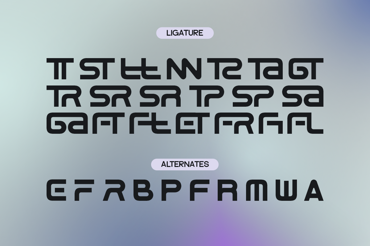 Corpta - Futuristic Tech Modern, a Sans Serif Font by Pandeka Studio (Photo 9 of 9)