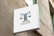 Scales of Justice Law Firm Logo, a Branding & Logo Template by YUDesignStore (Thumbnail 1 of 11)