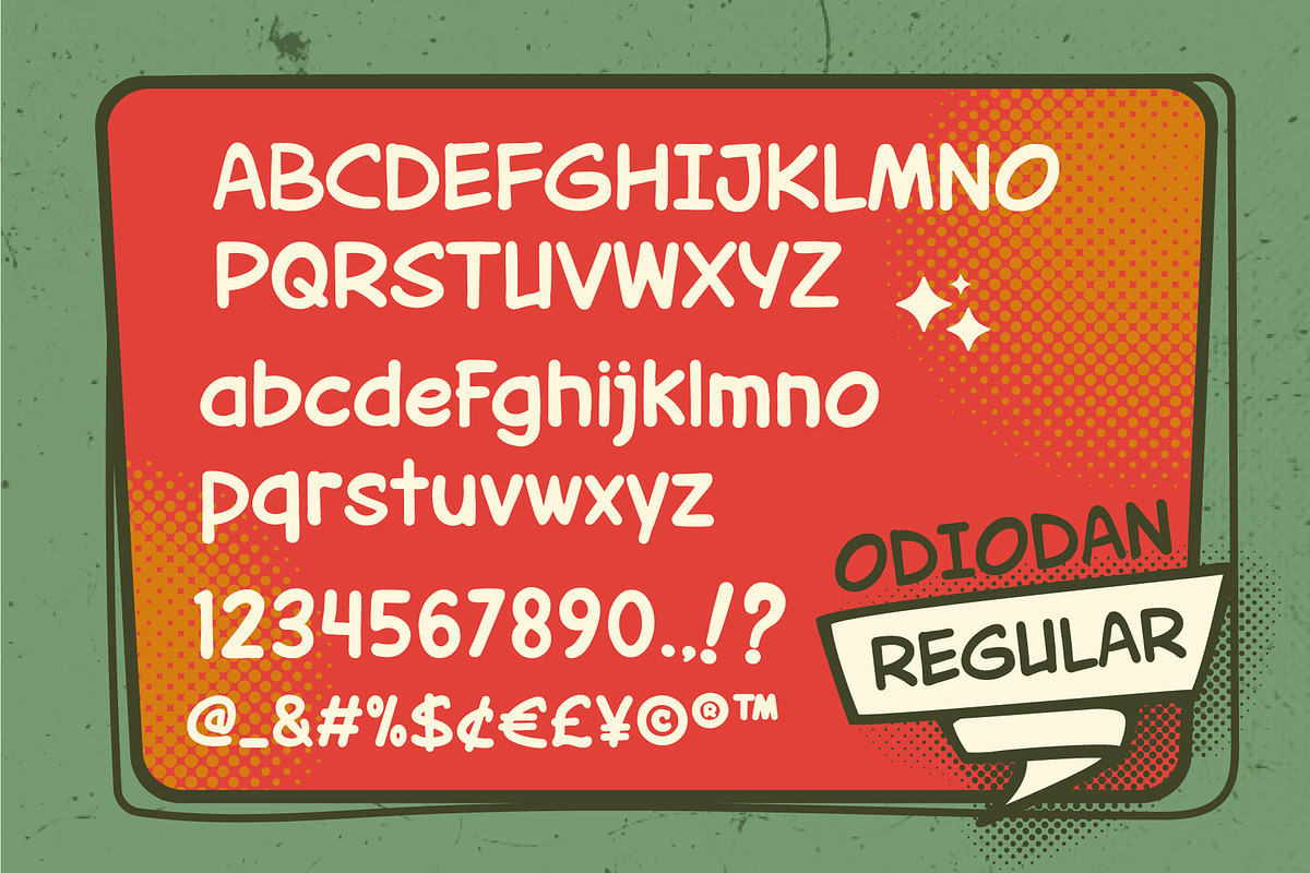 Odiodan a Comic Strip Font, a Handwritten Font by Rasiorise Studio (Photo 10 of 12)
