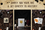 witchy flat lay art mockups bundle, a Holiday Photo by Foxtail Pine Studio (Thumbnail 2 of 3)