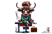Cow Hair Beauty Salon PNG Bundle, a Graphic by Clipart Bloom (Thumbnail 2 of 18)