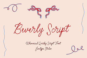 Beverly Script - Whimsical Font