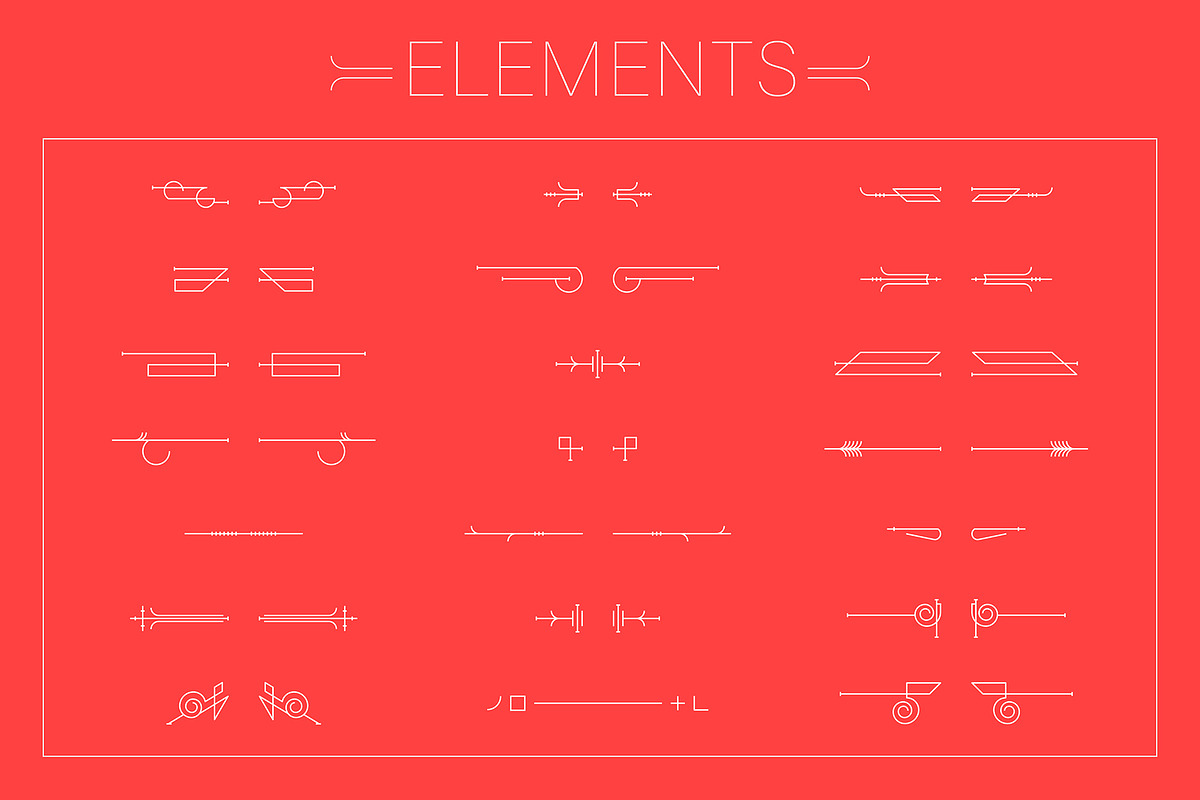 Vintage Vector Elements & Dividers, a Decorative Illustration by digiful (Photo 2 of 7)