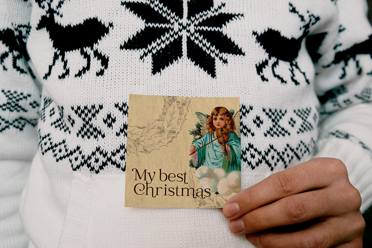 Vintage Christmas card creator, an Object Graphic by Beauty Drops (Photo 11 of 13)
