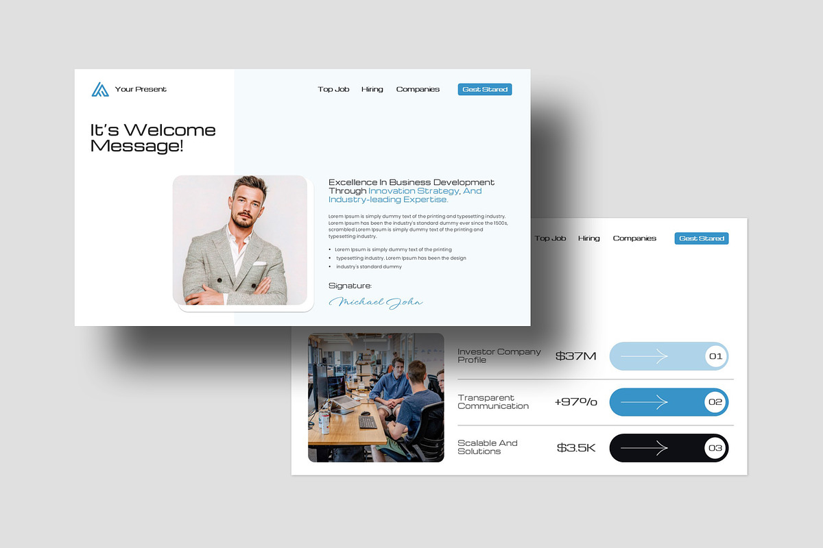 Company Business Plan Presentation, a Presentation Template by evgenystudio (Photo 3 of 8)