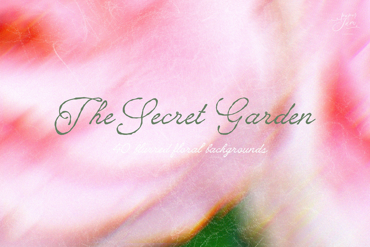 Floral Blurred Backgrounds, a Background Graphic by PaperJamLab (Photo 1 of 13)